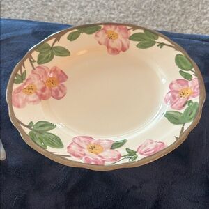 Franciscan Dessert Rose 11” Dinner Plate England Pink Floral vintage plt 3